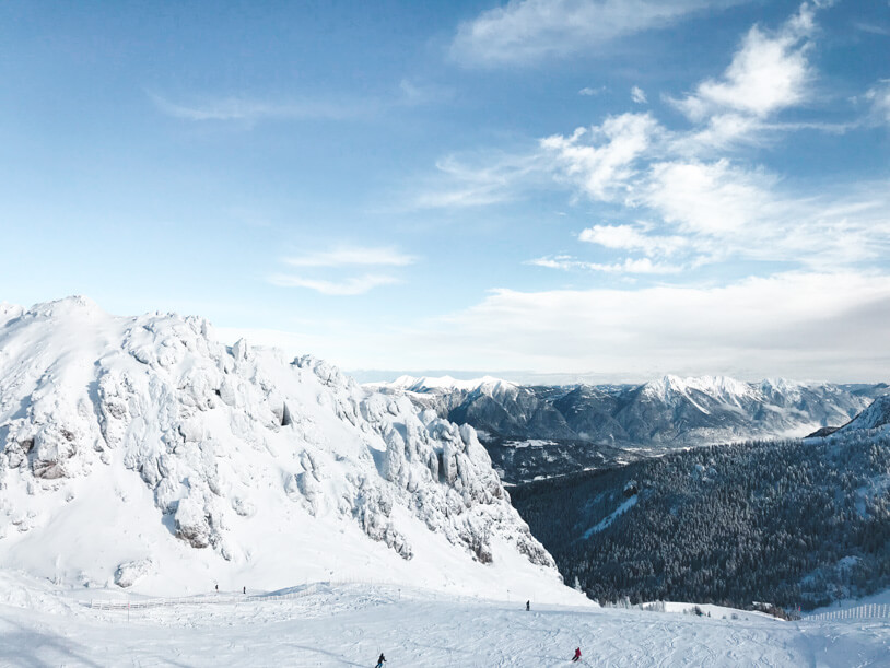 Traumhafte Panoramen beim Skifahren im Nassfeld