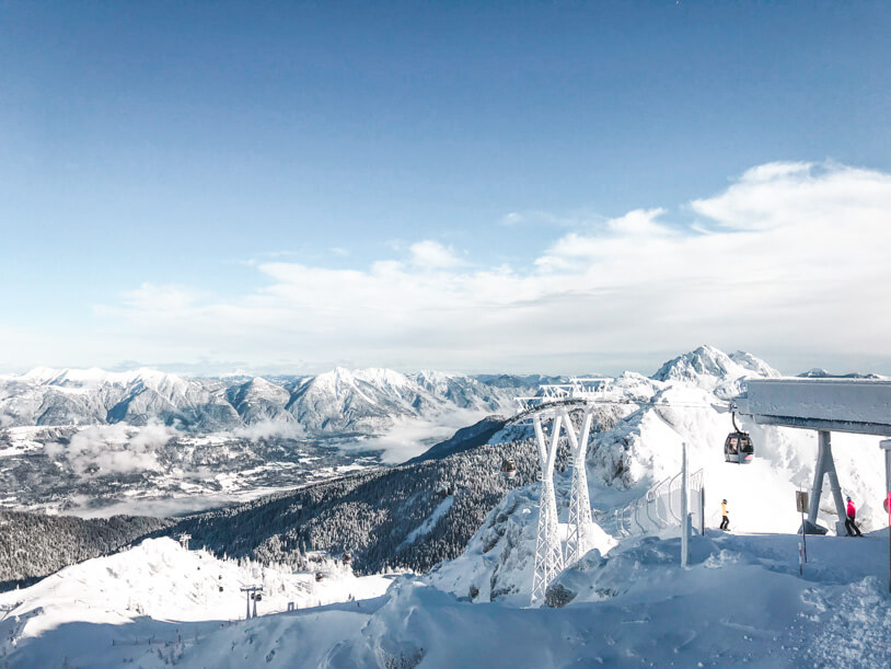 Traumhafte Panoramen beim Skifahren im Nassfeld