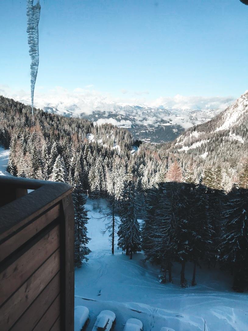 Traumhafte Panoramen beim Skifahren im Nassfeld