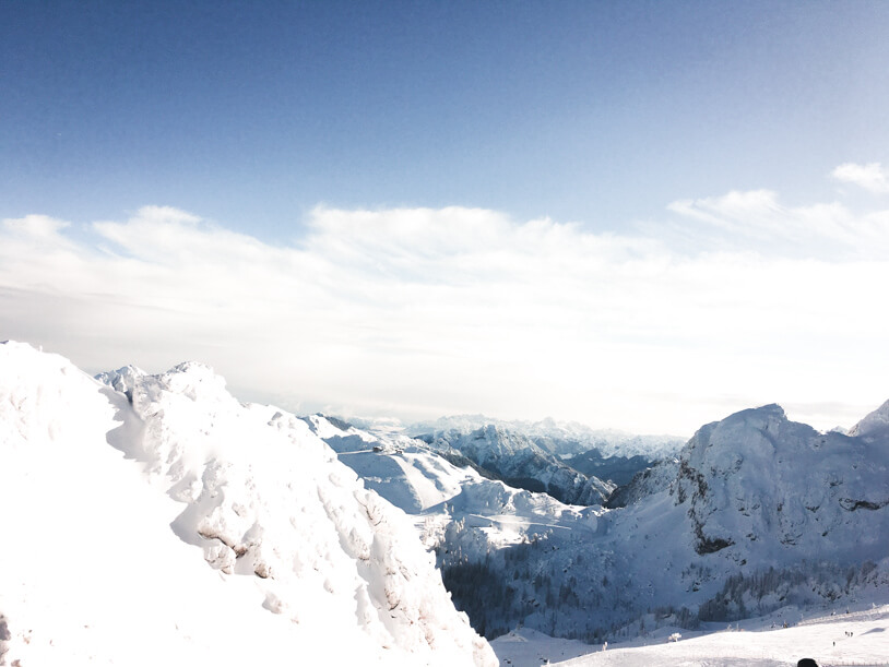 Traumhafte Panoramen beim Skifahren im Nassfeld