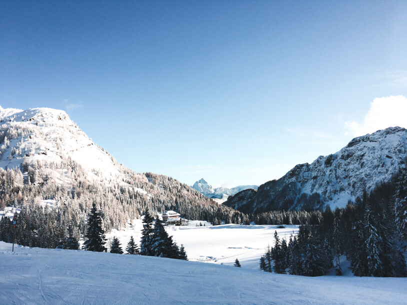 Traumhafte Panoramen beim Skifahren im Nassfeld