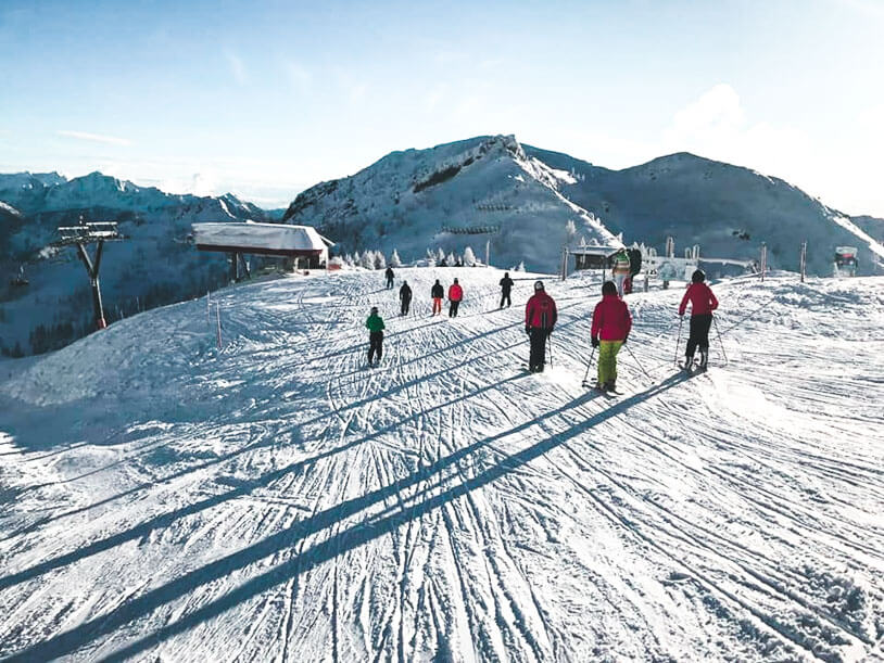 Traumhafte Panoramen beim Skifahren im Nassfeld