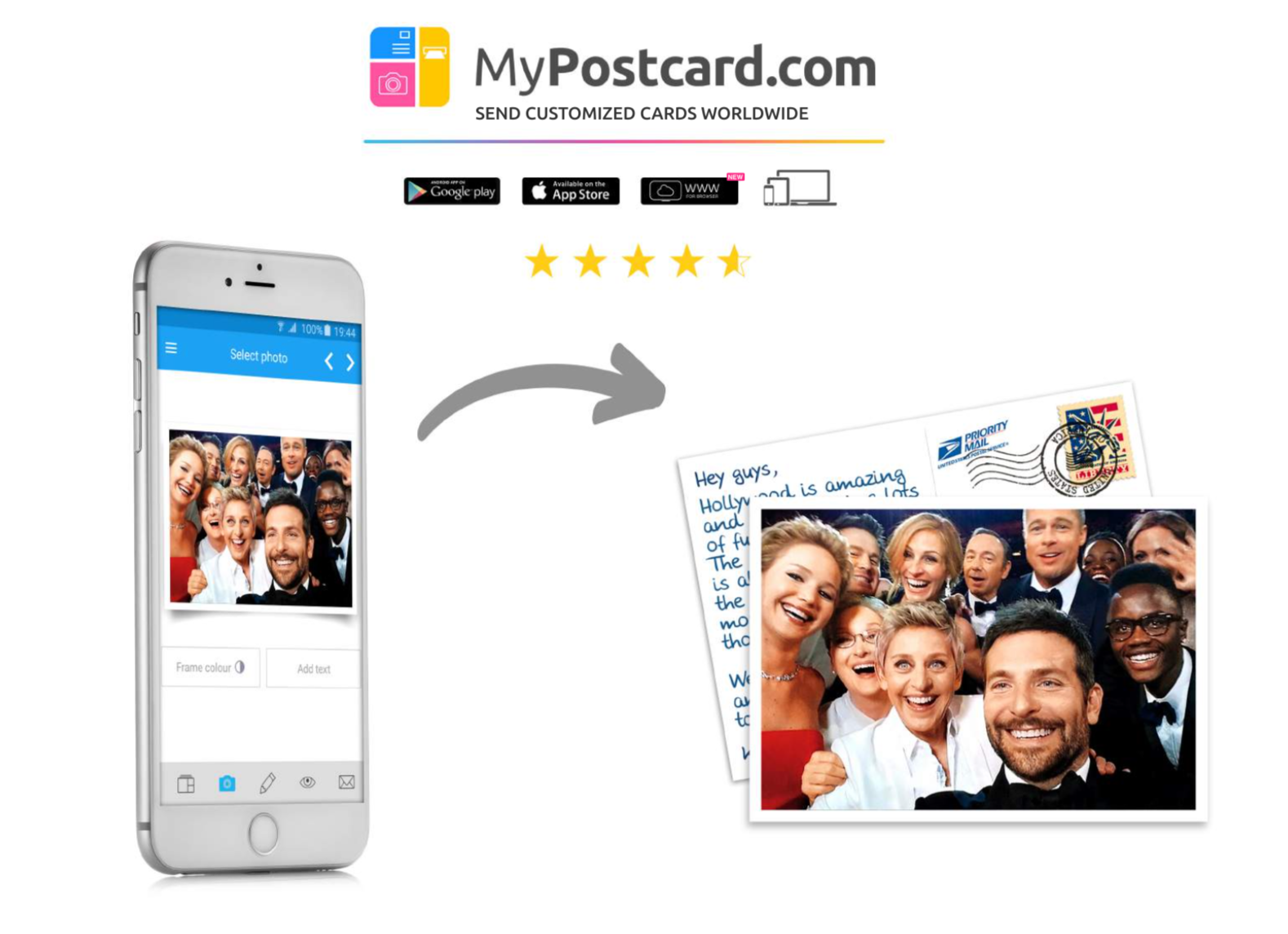 MyPostcard - Die Postkarten App